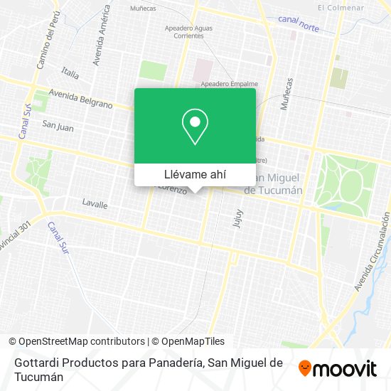 Mapa de Gottardi Productos para Panadería