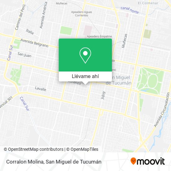 Mapa de Corralon Molina