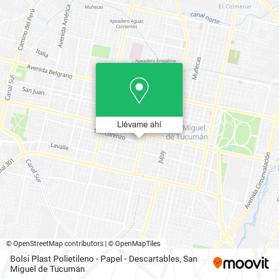 Mapa de Bolsi Plast Polietileno - Papel - Descartables