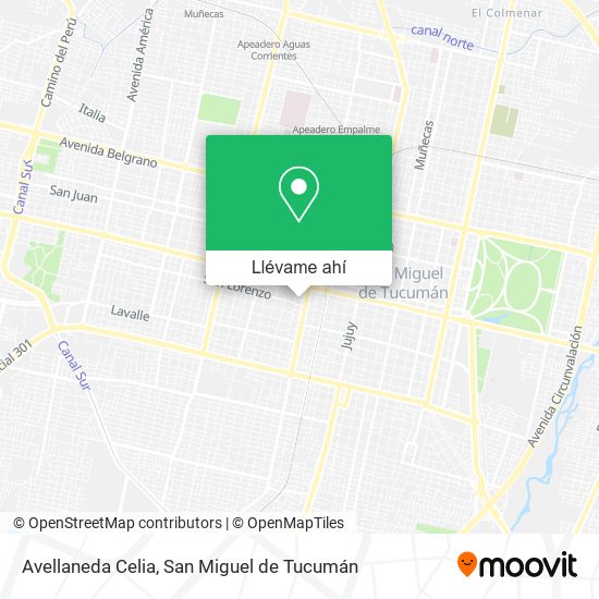 Mapa de Avellaneda Celia