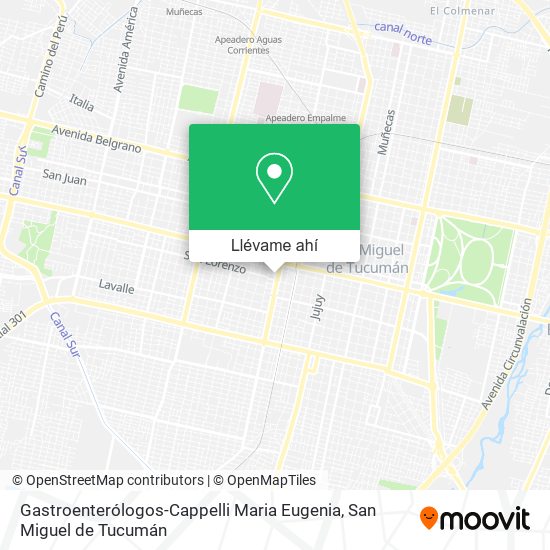 Mapa de Gastroenterólogos-Cappelli Maria Eugenia