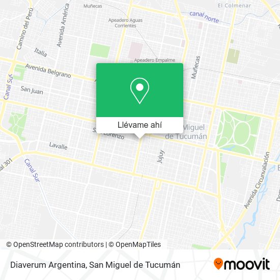Mapa de Diaverum Argentina