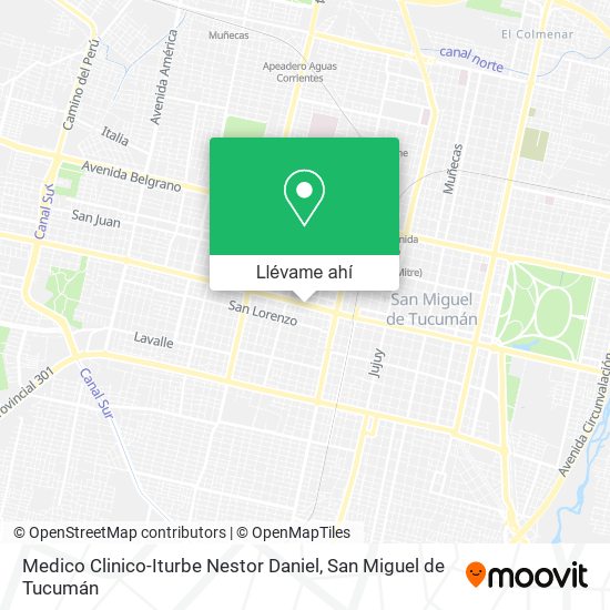 Mapa de Medico Clinico-Iturbe Nestor Daniel