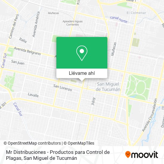 Mapa de Mr Distribuciones - Productos para Control de Plagas