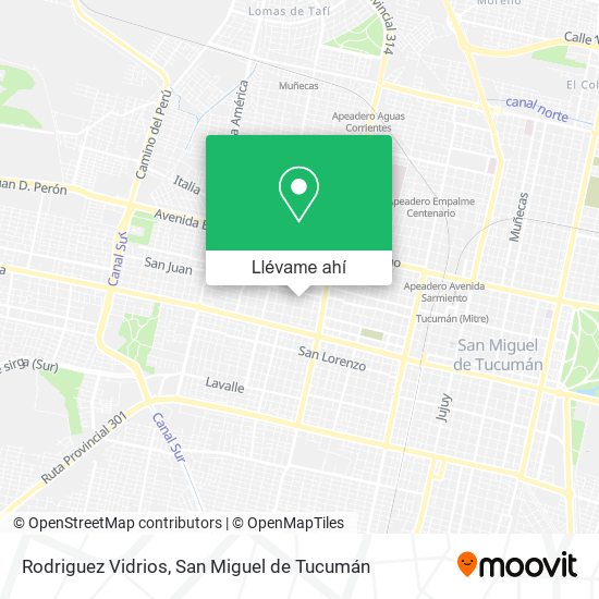 Mapa de Rodriguez Vidrios