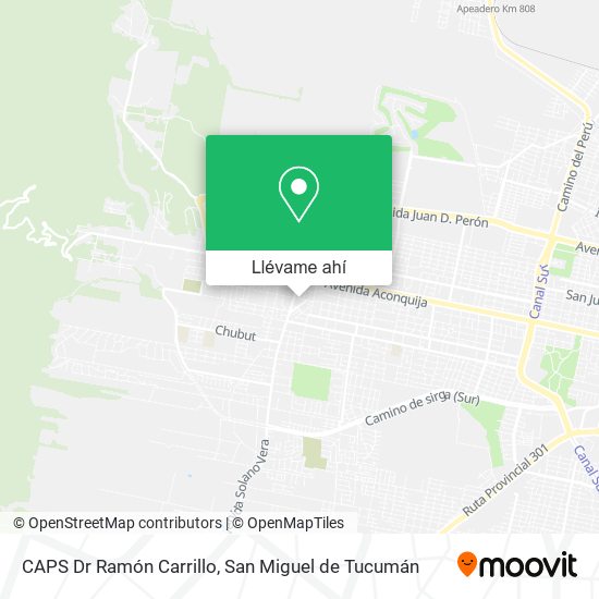 Mapa de CAPS Dr Ramón Carrillo