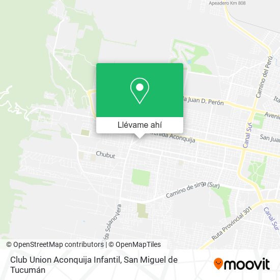 Mapa de Club Union Aconquija Infantil