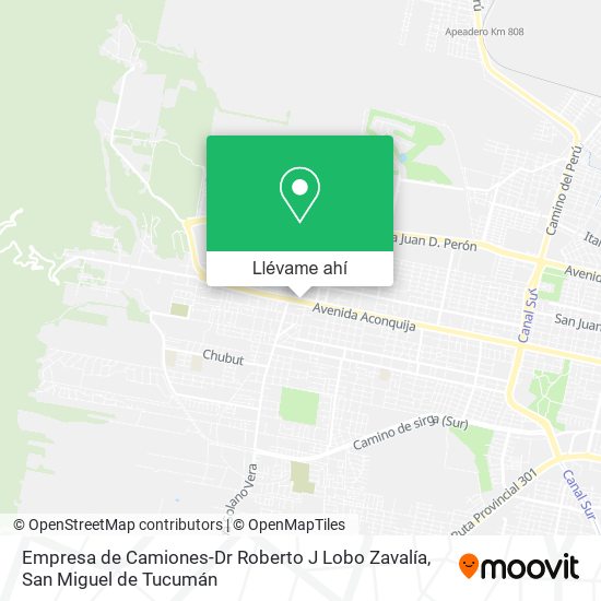Mapa de Empresa de Camiones-Dr Roberto J Lobo Zavalía