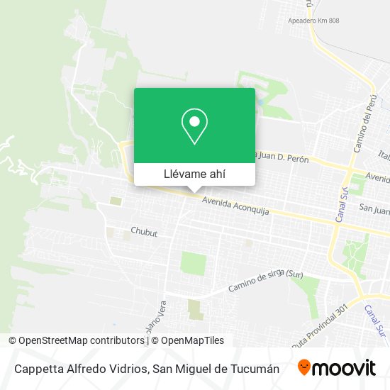 Mapa de Cappetta Alfredo Vidrios