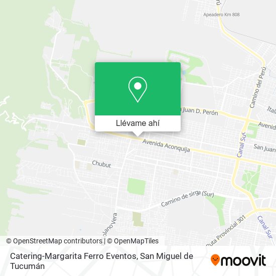 Mapa de Catering-Margarita Ferro Eventos