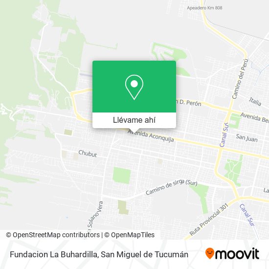 Mapa de Fundacion La Buhardilla
