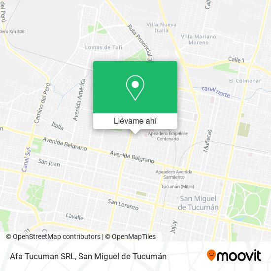 Mapa de Afa Tucuman SRL