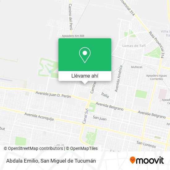 Mapa de Abdala Emilio