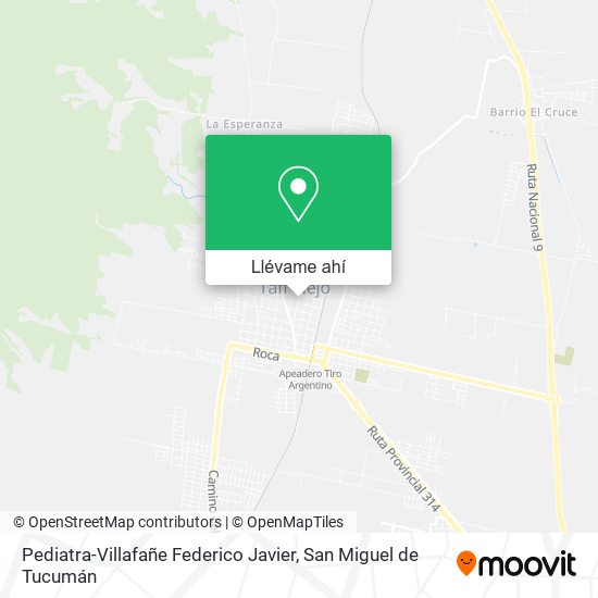 Mapa de Pediatra-Villafañe Federico Javier