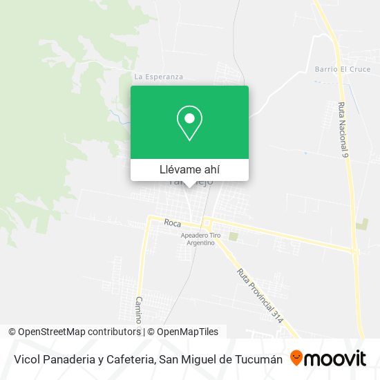 Mapa de Vicol Panaderia y Cafeteria