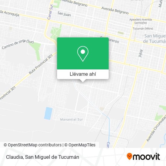Mapa de Claudia