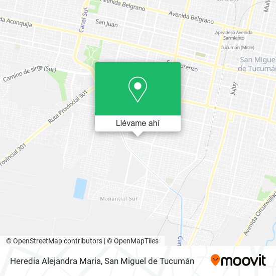 Mapa de Heredia Alejandra Maria
