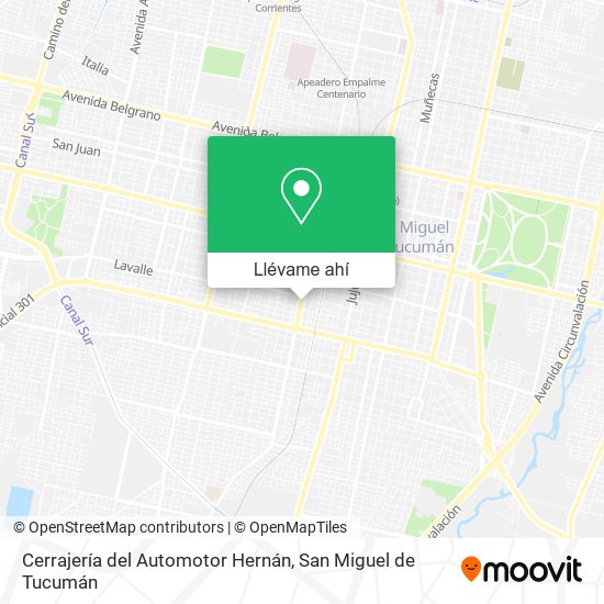 Mapa de Cerrajería del Automotor Hernán