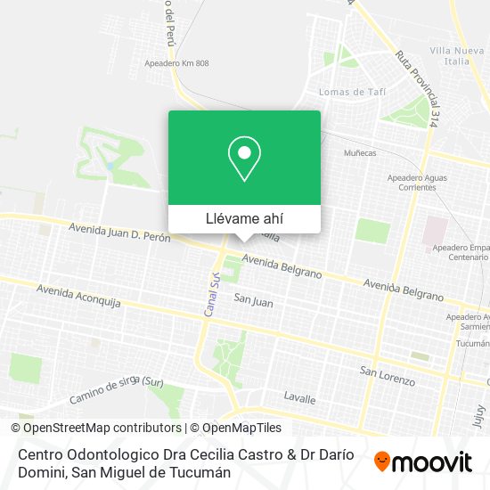 Mapa de Centro Odontologico Dra Cecilia Castro & Dr Darío Domini