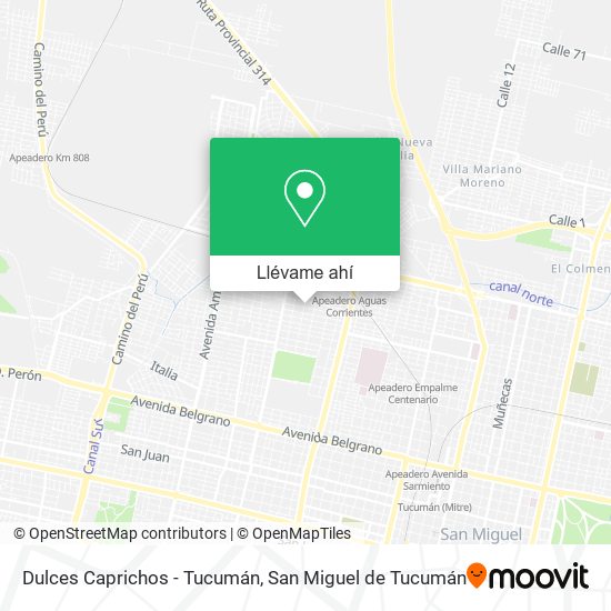 Mapa de Dulces Caprichos - Tucumán