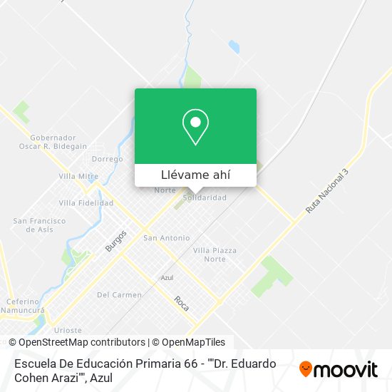 Mapa de Escuela De Educación Primaria 66 - ""Dr. Eduardo Cohen Arazi""