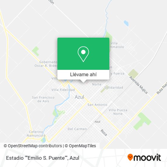 Mapa de Estadio ""Emilio S. Puente""