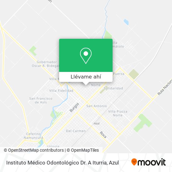 Mapa de Instituto Médico Odontológico Dr. A Iturria