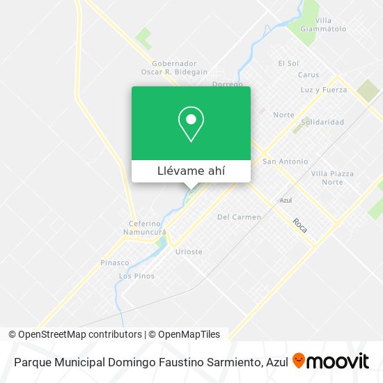 Mapa de Parque Municipal Domingo Faustino Sarmiento