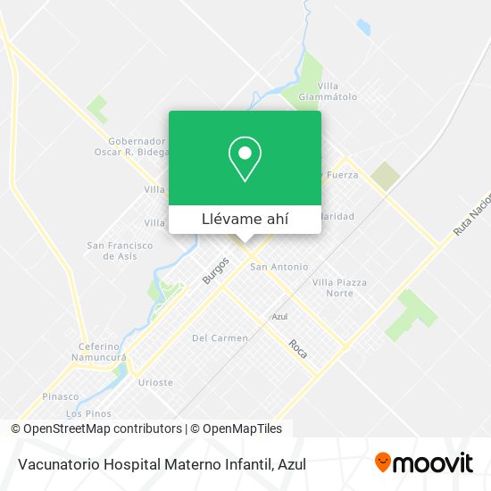 Mapa de Vacunatorio Hospital Materno Infantil