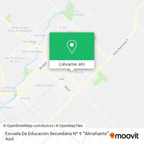 Mapa de Escuela De Educación Secundaria Nº 9 ""Almafuerte""