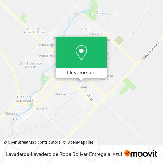 Mapa de Lavaderos-Lavadero de Ropa Bolivar Entrega a