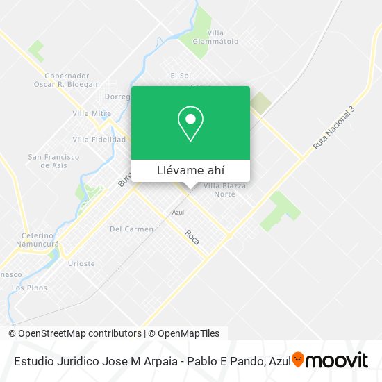 Mapa de Estudio Juridico Jose M Arpaia - Pablo E Pando