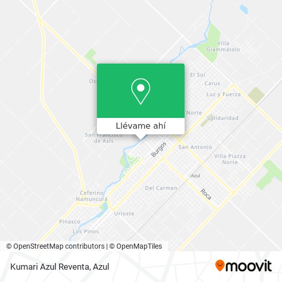 Mapa de Kumari Azul Reventa