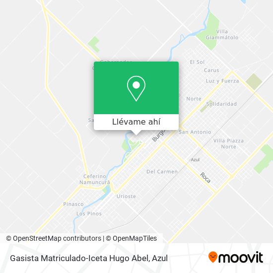 Mapa de Gasista Matriculado-Iceta Hugo Abel