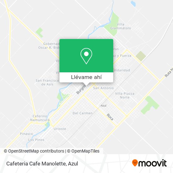 Mapa de Cafeteria Cafe Manolette