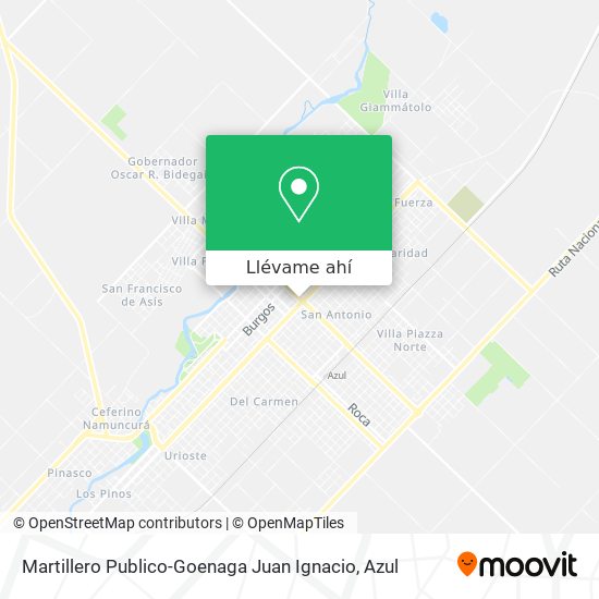 Mapa de Martillero Publico-Goenaga Juan Ignacio