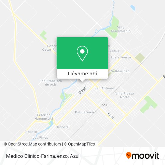 Mapa de Medico Clinico-Farina, enzo