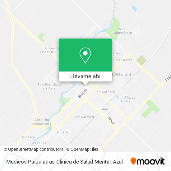 Mapa de Medicos Psiquiatras-Clinica de Salud Mental