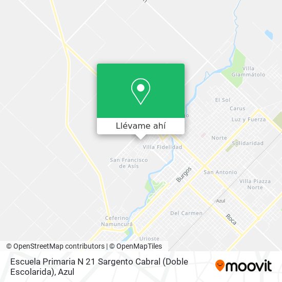 Mapa de Escuela Primaria N 21 Sargento Cabral (Doble Escolarida)