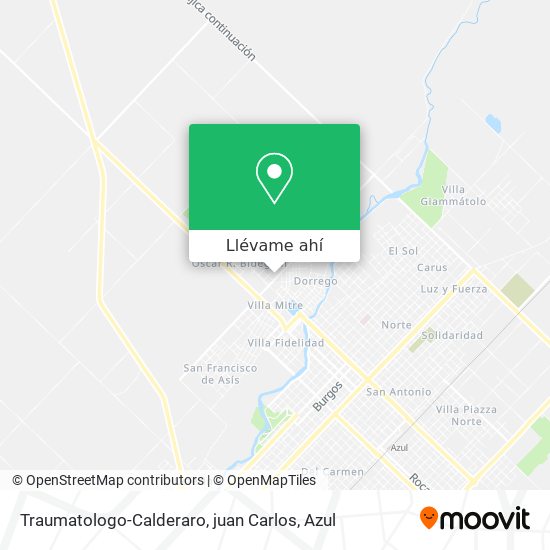 Mapa de Traumatologo-Calderaro, juan Carlos