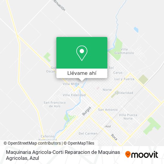Mapa de Maquinaria Agricola-Corti Reparacion de Maquinas Agricolas
