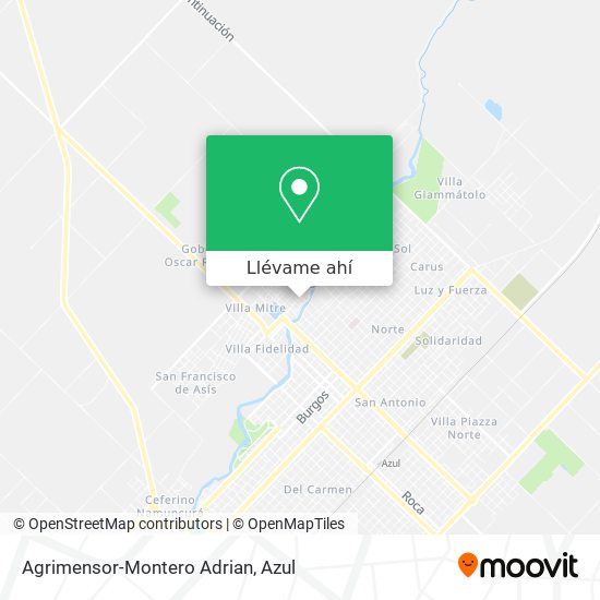 Mapa de Agrimensor-Montero Adrian