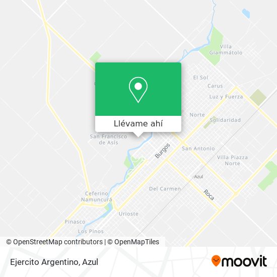 Mapa de Ejercito Argentino