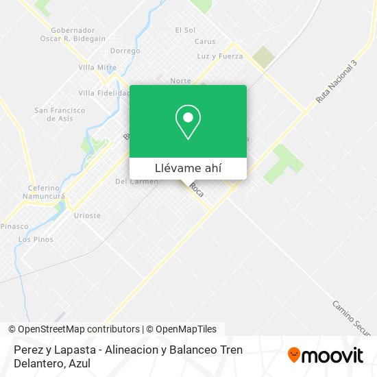 Mapa de Perez y Lapasta - Alineacion y Balanceo Tren Delantero