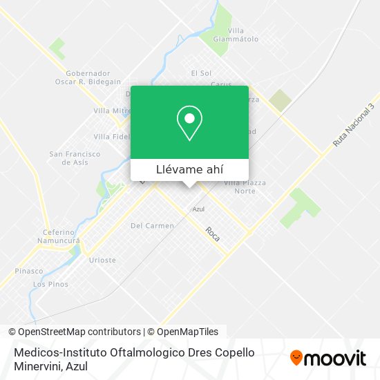 Mapa de Medicos-Instituto Oftalmologico Dres Copello Minervini