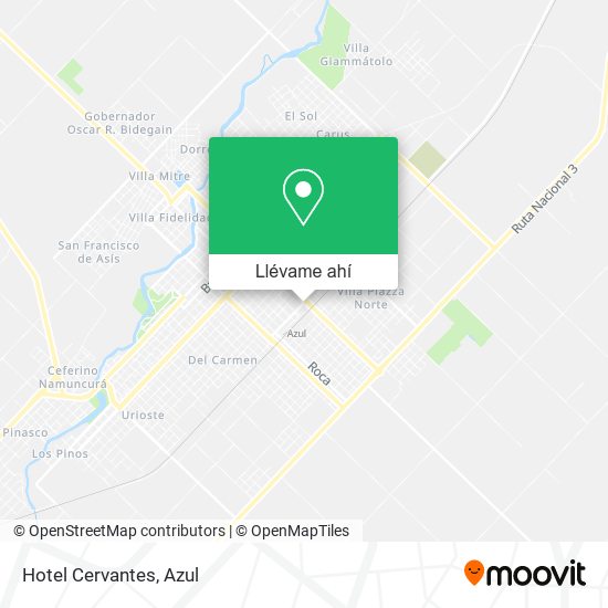 Mapa de Hotel Cervantes