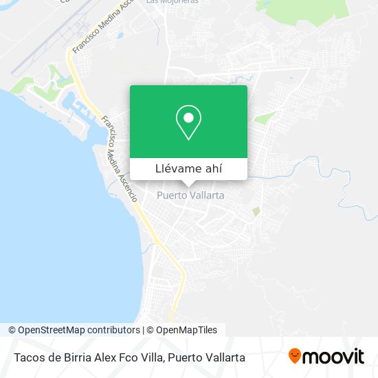 Cómo llegar a Tacos de Birria Alex Fco Villa en Puerto Vallarta en Autobús?