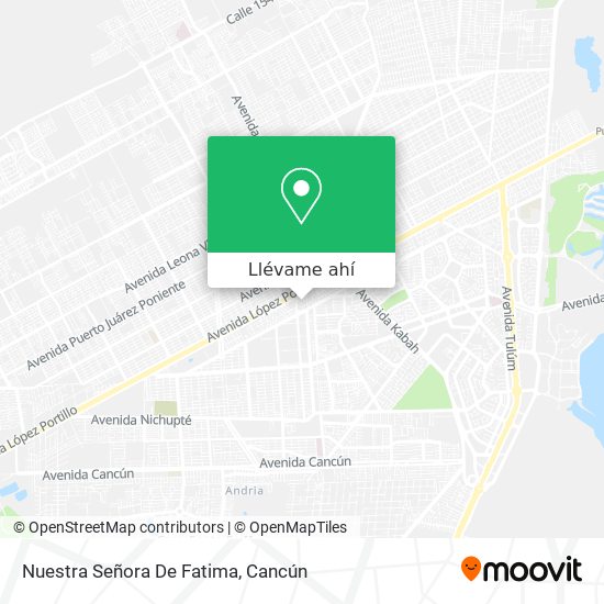 Cómo llegar a Nuestra Señora De Fatima en Benito Juárez en Autobús? Cómo llegar a Nuestra Señora De Fatima en Benito Juárez en Autobús?