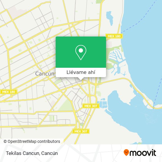 Mapa de Tekilas Cancun