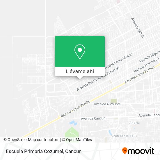 Cómo llegar a Escuela Primaria Cozumel en Benito Juárez en Autobús?